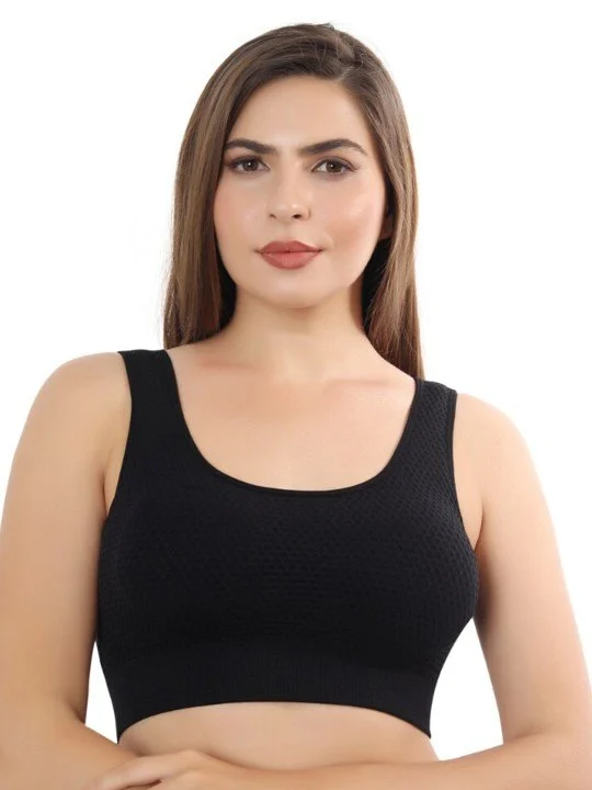 Self Textured Sports Bra - Image 5