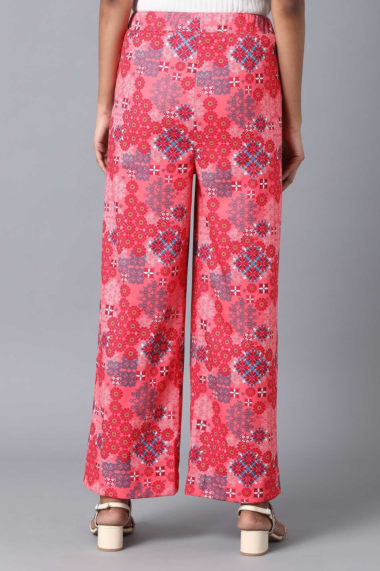 Red Loose Fit Palazzo - Image 2