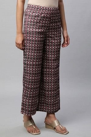 Grey Loose Fit Palazzo - Image 4